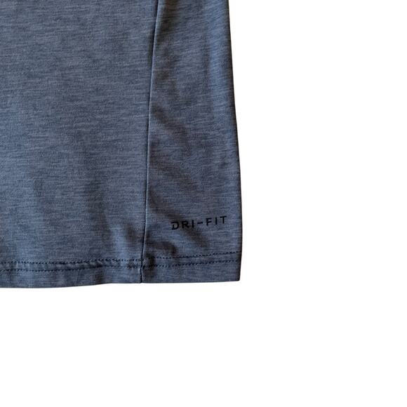 Nike Dri-Fit Short Sleeve T Shirt Men's Small Steel Blue Athletic Gym Stretch - Picture 6 of 15